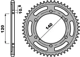 Cenově Výhodný PBR rozeta 5301 38 C45 KAWASAKI W 650, ZR 7S (JTR498.38)